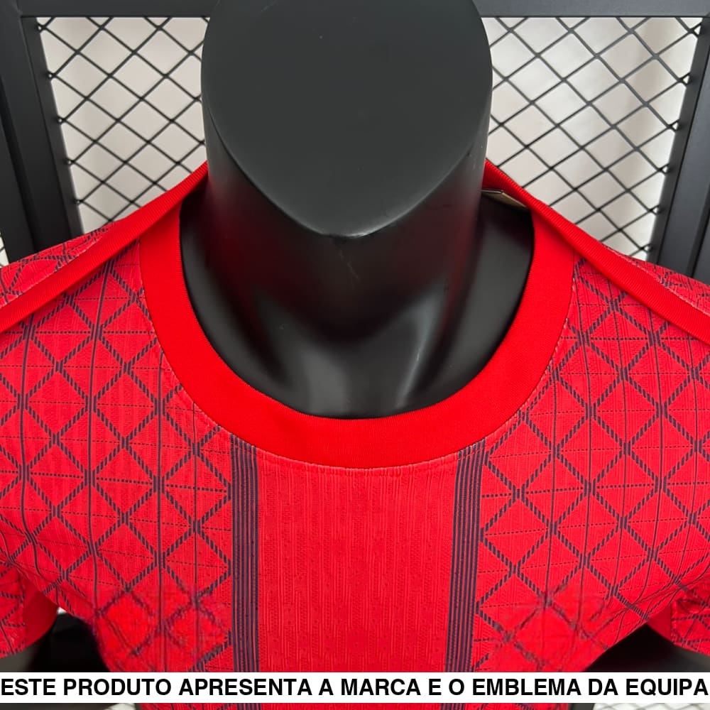 Camisola PSG 25 26 Edição Especial Vermelha. (Versão Jogador) Camiseta Player