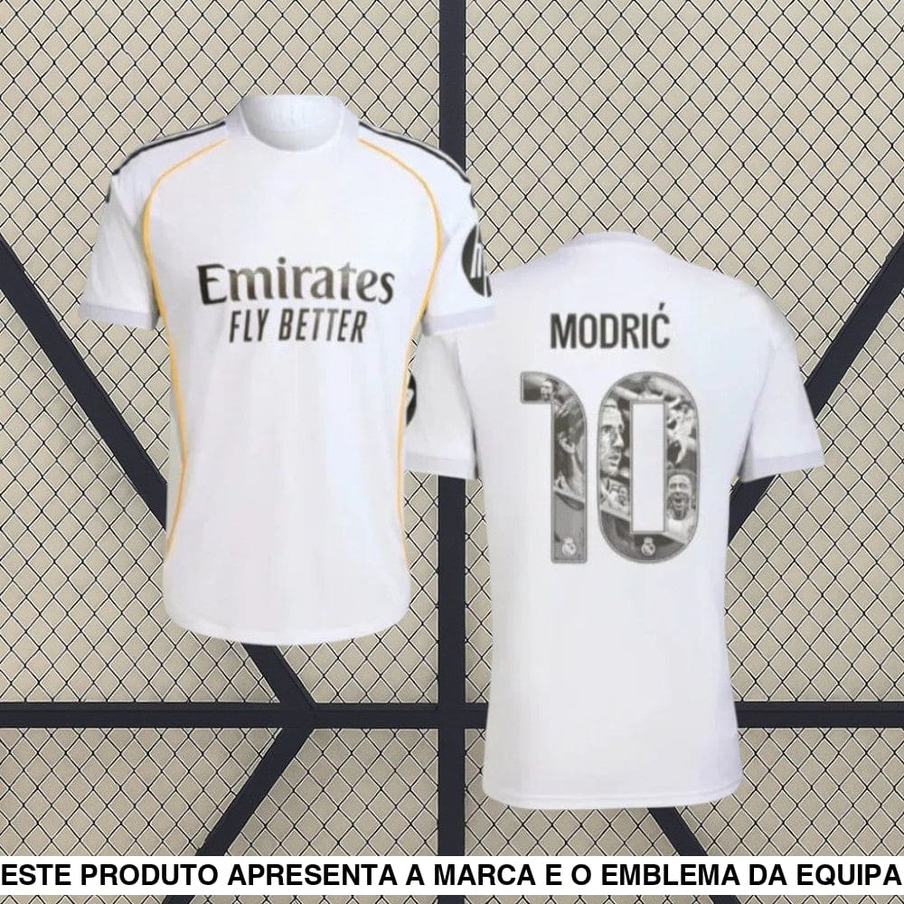 Camisola R.M. 25-26 Edição especial de Modrić. Camiseta Fan