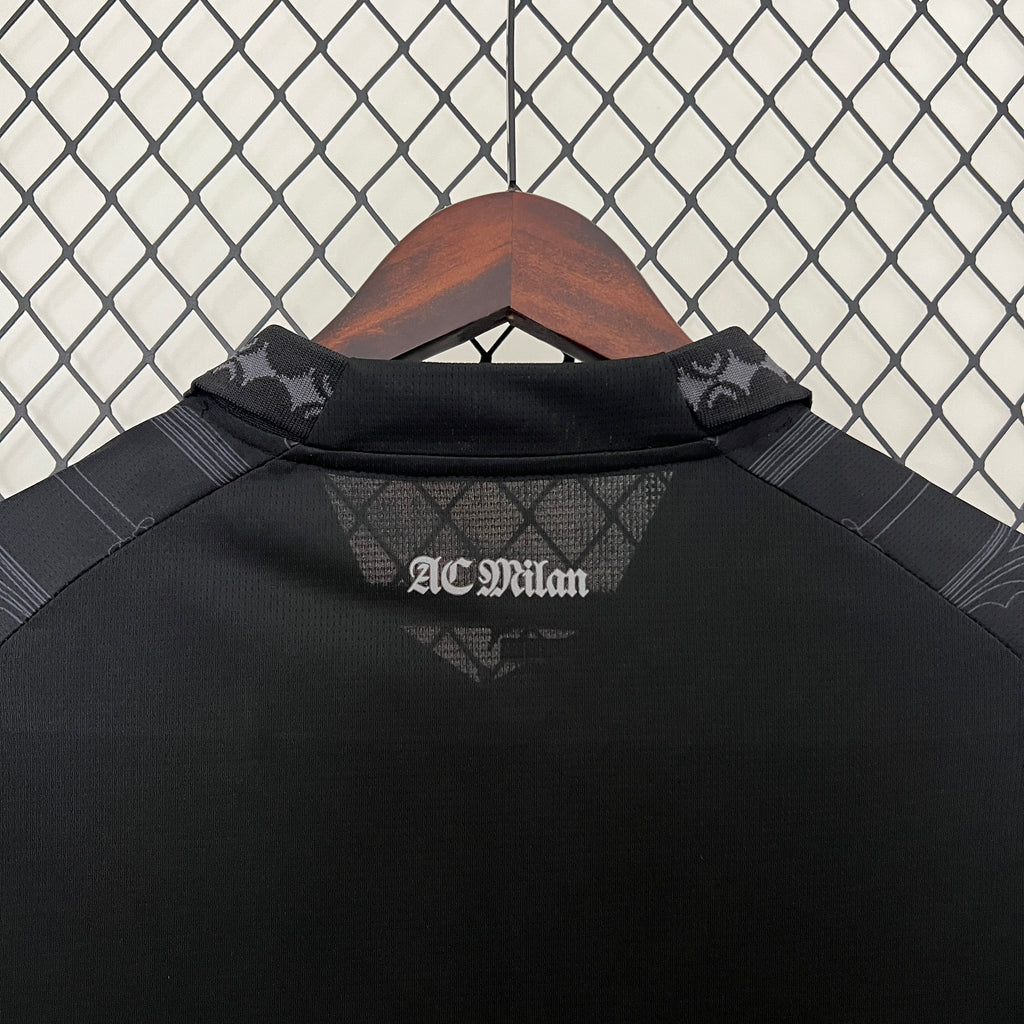 Camisola AC Milan 23-24, Edição Especial Pleasures Preto
