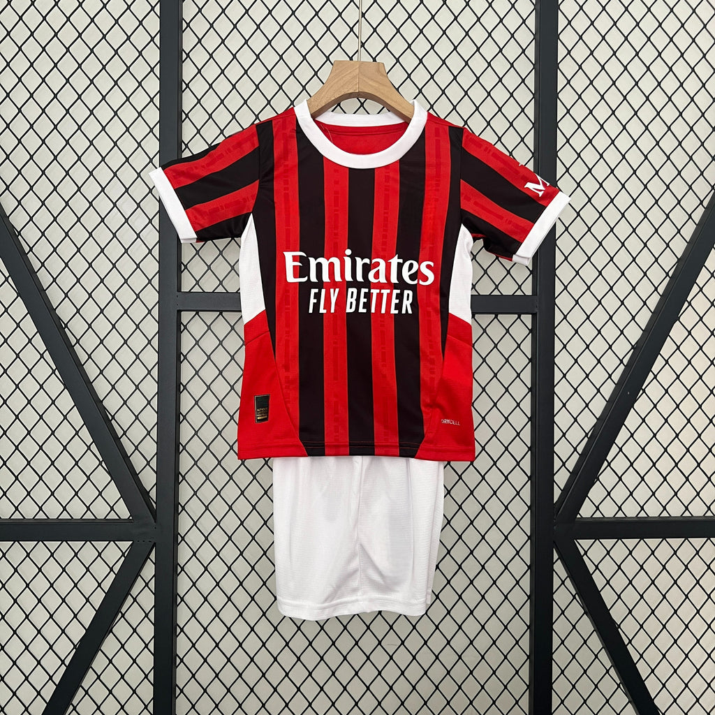 Ac Milan 24-25 Home Children’s Kit Parche Especial