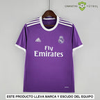 Camiseta Real Madrid 17-18 Visitante (Versión Retro) Sin Personalización