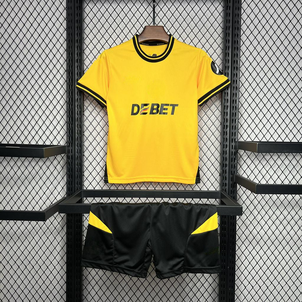 Wolves 24-25 Home Children’s Kit Personalizado