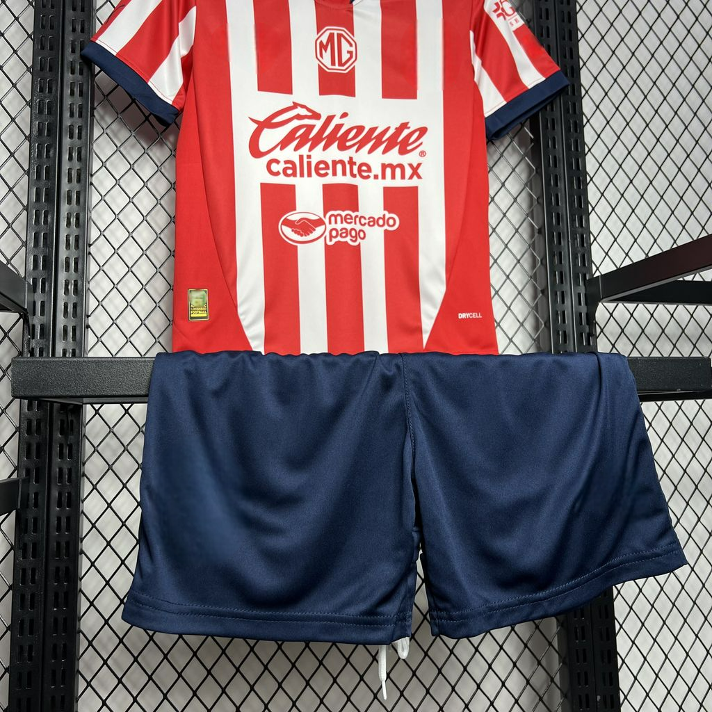 Chivas Guadalajara 24-25 Home Children’s Kit Personalizado