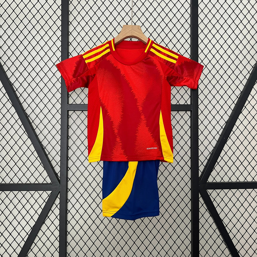 Spain 24-25 Home Eurocup 2024 Children’s Kit Personalizado