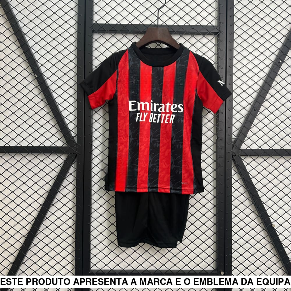 Equipamento Infantil AC Milan 25 26 Principal Equipación Niño