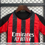 Equipamento Infantil AC Milan 25 26 Principal Equipación Niño
