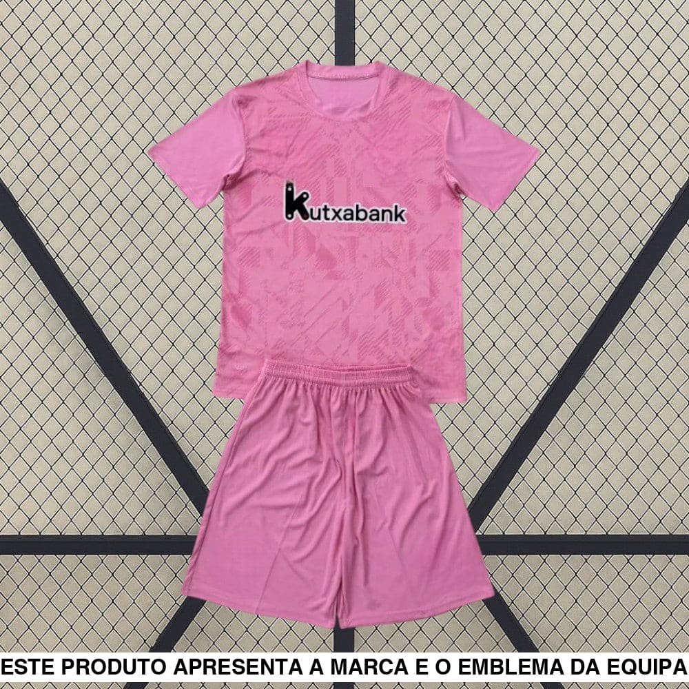 Equipamento Infantil Athletic Bilbao 25-26 Guarda-redes Rosa Equipación Niño