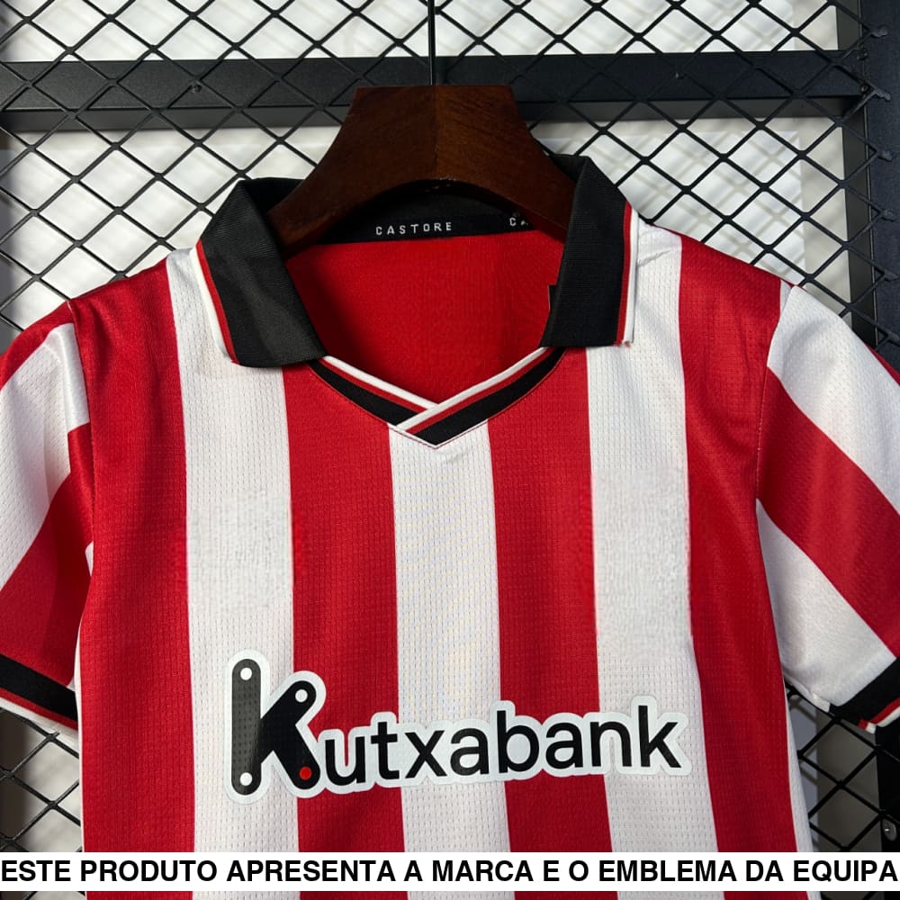 Equipamento Infantil Athletic Bilbao 25-26 Principal Equipación Niño