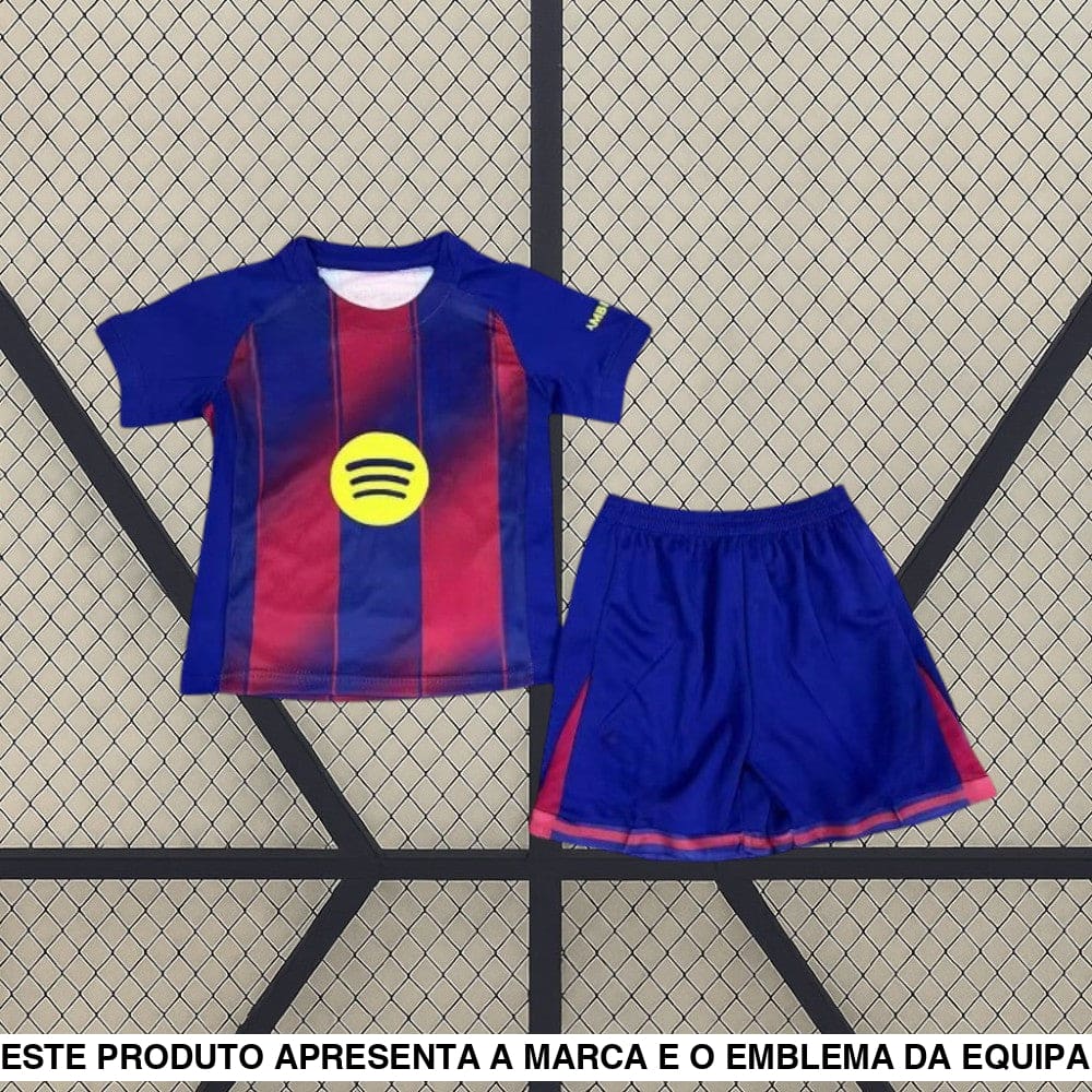 Equipamento Infantil Barcelona 25 26 Principal Equipación Niño