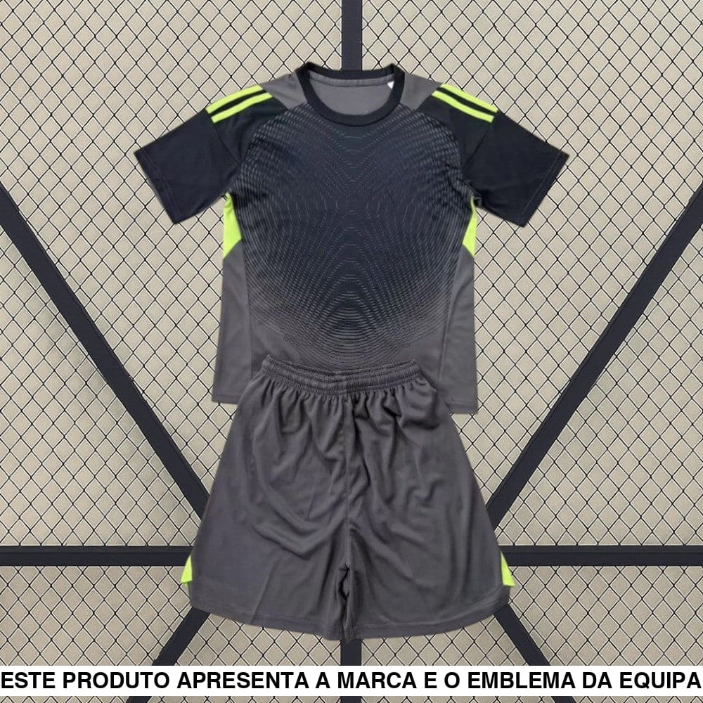 Equipamento Infantil Juventus 25-26 Guarda-redes Preto Equipación Niño