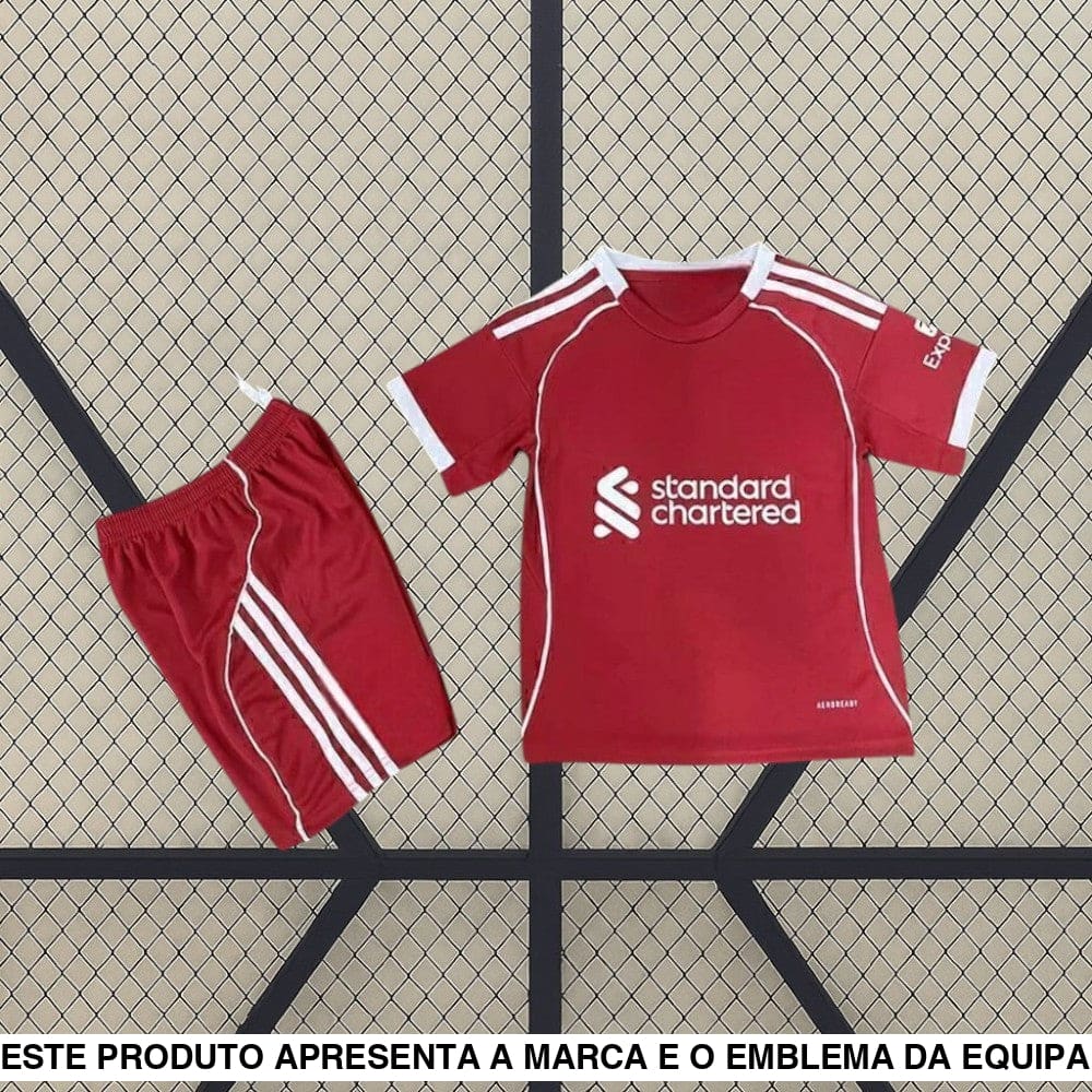 Equipamento Infantil Liverpool 25-26 Principal Equipación Niño
