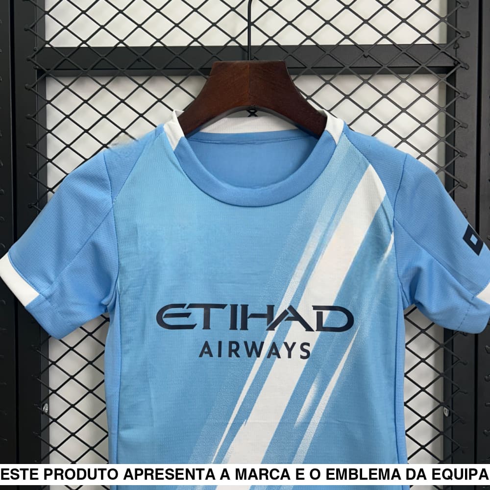 Equipamento Infantil Manchester City 25 26 Principal Equipación Niño