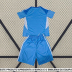Equipamento Infantil RM 25 26 Guarda redes Azul Equipación Niño
