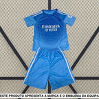 Equipamento Infantil RM 25 26 Guarda redes Azul Equipación Niño
