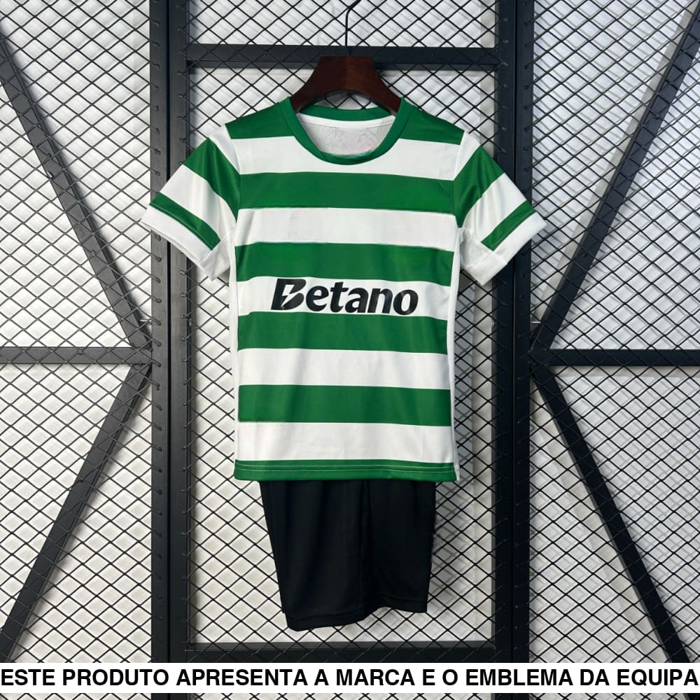 Equipamento Infantil Sporting Portugal 25 26 Principal Equipación Niño
