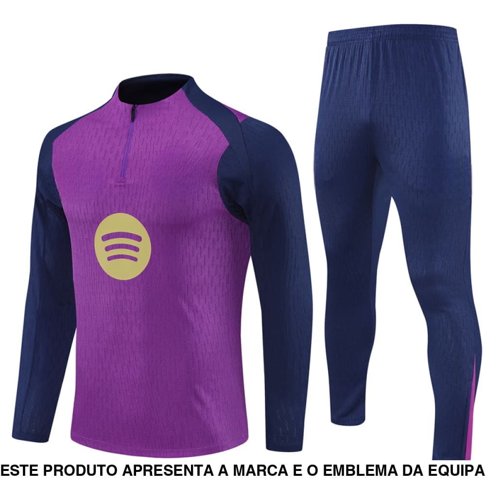 Fato de Treino Barcelona 25-26 Meio Fecho Modelo 2 Chandal Media Cremallera
