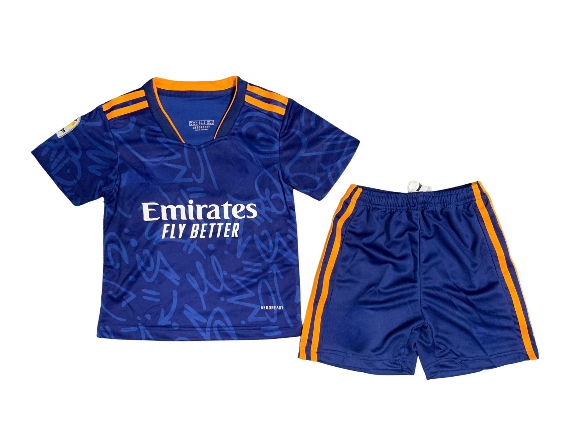Equipamento Infantil RM 21-22 Alternativa, (Includes Donate 5 Customisation, La Liga) (ENTREGA EM 24-72 HORAS)