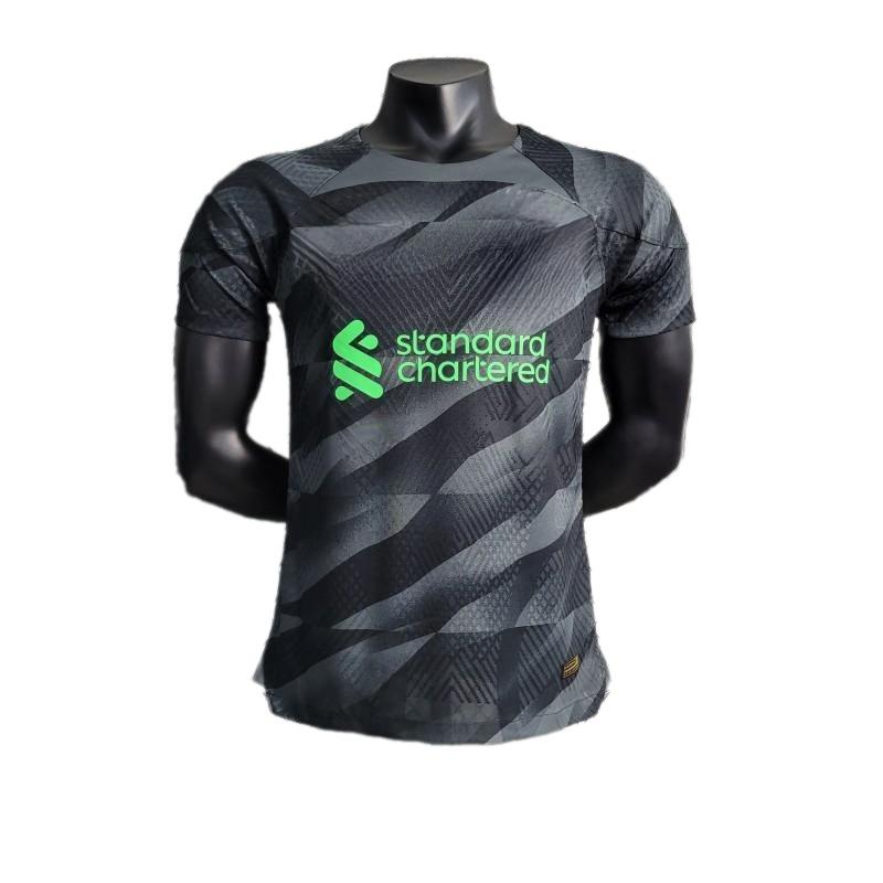 Liverpool 23 - 24 Goalkeeper Black (Player Version) Shirt Camiseta De Futbol