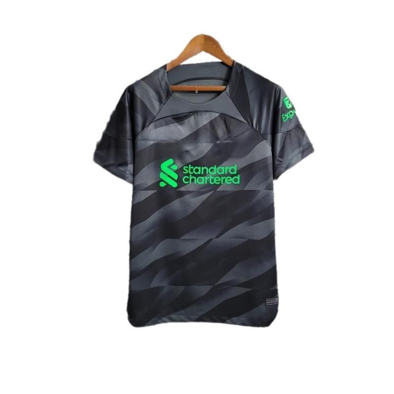 Liverpool 23 - 24 Goalkeeper Black Shirt Camiseta De Futbol