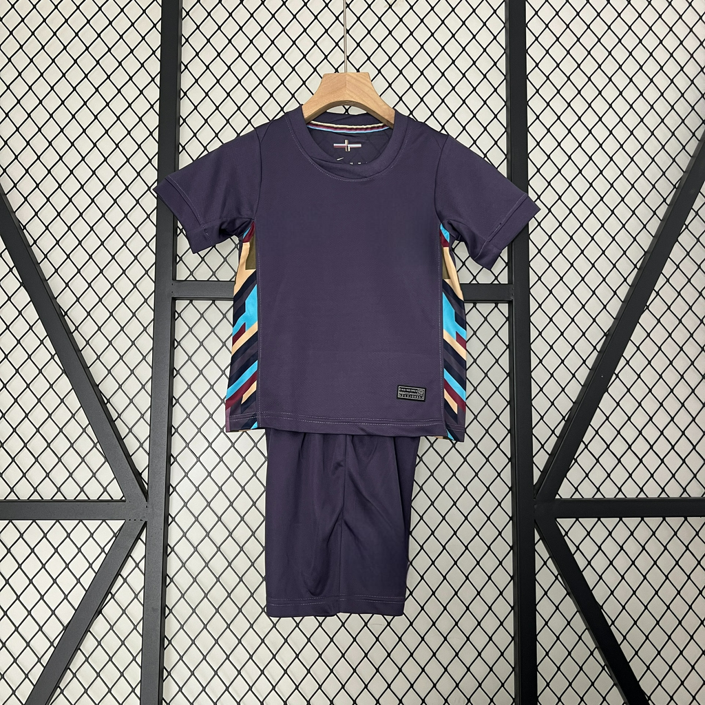 England 24 - 25 Away Eurocup 2024 Children’s Kit Personalizado