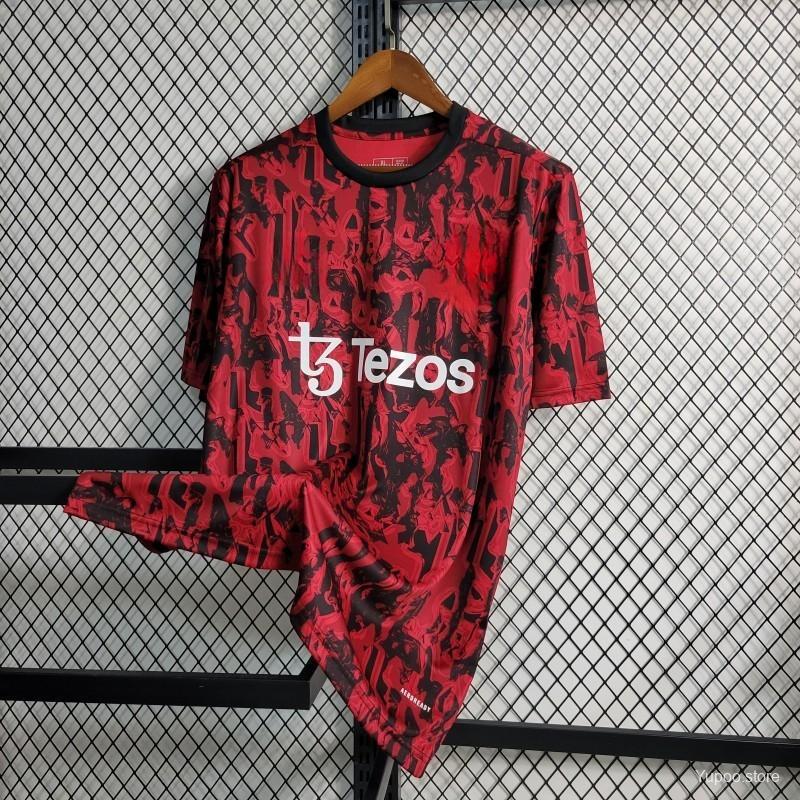 Manchester United 23 - 24 Pre - Match Red Shirt Camiseta De Futbol