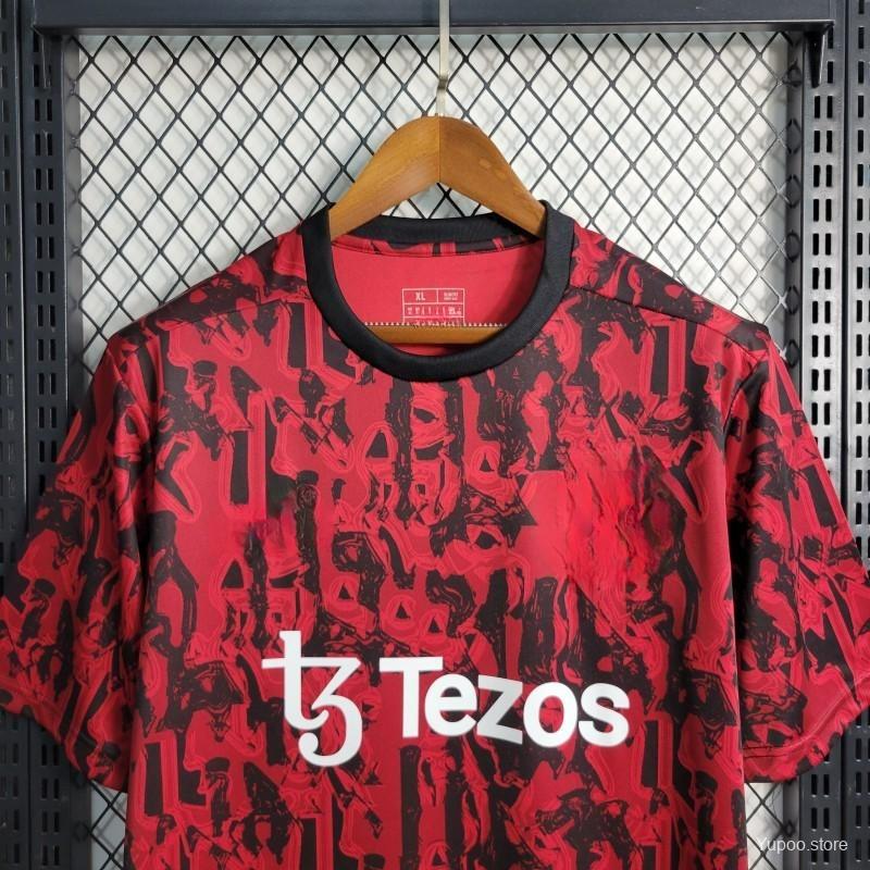 Manchester United 23 - 24 Pre - Match Red Shirt Camiseta De Futbol